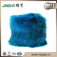 Decorative Mongolian Fur Cushion Cover